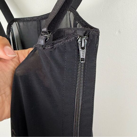 HK Maximum Zipper Short Overall Garment in Black Size Large SKU #: MZS-BL - Picture 5 of 9